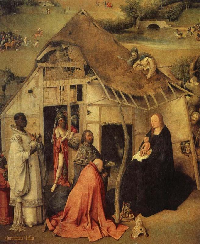 BOSCH, Hieronymus The adoration of the three Kings France oil painting art